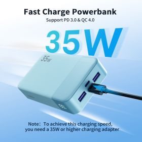 Australia Overseas Warehouse N OBIS 35W 20000mAh Type-C Fast Charging Portable Power Bank For Phone (Option: Blue-35w)