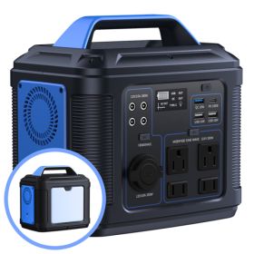 300W Portable Power Station, 296Wh 80000mAh Lithium Battery Generator Solar for Outdoor Camping RV Home,Power Supply (Option: default)