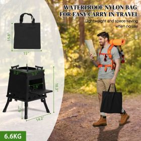 36*36*46.5cm wood camping stove (Option: As picture)
