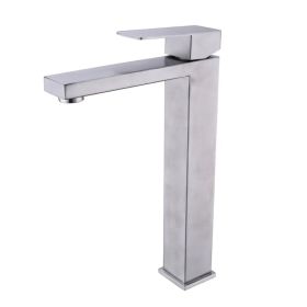 Single Handle Sink Brushed Nickel Vanity Bathroom Faucet, Basin Mixer Tap (Option: Default Title)