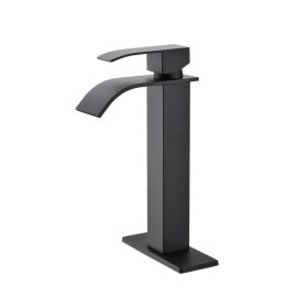 Waterfall Spout Single Handle Bathroom Sink Faucet (Option: Default Title)
